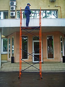 Вышка-тура Компакт стальная 4.2 м рабочая высота 5 м