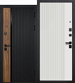 Дверь входная металлическая Кантри Эмалит белый 860 левая