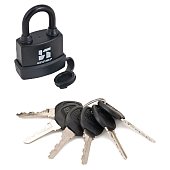 Замок навесной АЛЛЮР ВС1Ч- 374П всепогодный 6 кл. d6,5мм