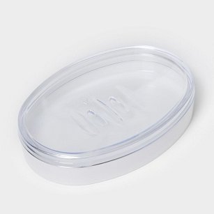 Мыльница 13,3х9,4х2,8см "Joli", цвет снежно-белый