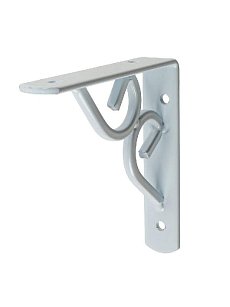 Угловая консоль фигурная ВЕРОНА SANBERG 100х100х3мм белый