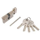 Цилиндровый механизм Стандарт MAX 60 (30х30В) SN 5кл мат.никель перф.ключ/вертушка