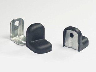 Уголок крепежный 20х20х16х1.2мм, черный