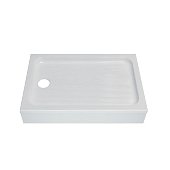 Акриловый душевой поддон 120х80 низкий, в комплекте сифон ПД26