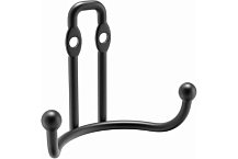 Крючок для ванной двойной элипс FORA "FRESH" черный