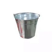 Ведро оцинкованное 9л ГОСТ хозяйственное 2 полосы ЛЦ