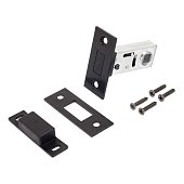 Защелка дверная АЛЛЮР АРТ L50-8M BL матовый черный магнитная без ручек