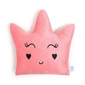 Подушка Этель "Корона" розовая 48х38см, велюр