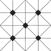 Керамогранит Домино Декор геометрия черно-белый 6032-0434-1001 300х300