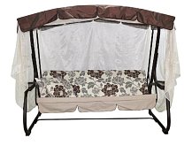 Качели садовые 3-х местные Турин мебельная ткань арт.с1670