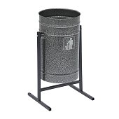 Урна для мусора круглая `Космос` (антик серебро) 16 л