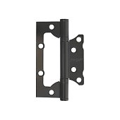 Петля накладная без врезки 1 шт. Стандарт 100х63х2мм 2BB BL матовый черный