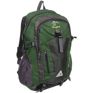 Рюкзак туристический 30л, цвет зелено-серый 3301