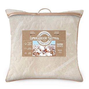 Подушка Самойловский Текстиль Хлопок Бежевая ветка 70/70