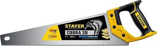 Ножовка универсальная (пила) "Cobra 3D" 400мм, 7TPI, 3D зуб