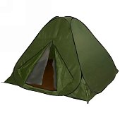 Палатка туристическая Селенга-3 однослойная, 200*200*130 см, самораскладывающаяся, зеленая
