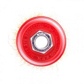 Щетка для УШМ, 65 мм, М14, "чашка", латунированная витая проволока MATRIX