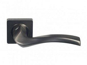 Ручка квадрат розетка "Тоскана" матовый черный никель / LS