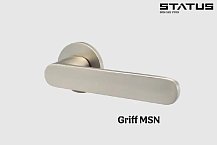 Ручка круг розетка "GRIFF" S-19 slim никель супер матовый STATUS