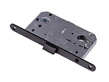 Замок под цилиндр A=85 с пластиковым центр. язычком черный DENALI