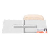 Кельма из нержавеющей стали, зуб 4х4 13х27см  40 Россия 1401004