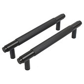 Ручка-скоба мебельная StahlBuro AP2309-128 2шт., BL матовый черный