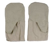 Рукавицы хлопчатобумажные, двунитка с защитой от скольжения пвх, xl