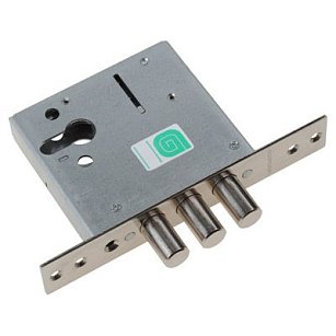 Замок врезной Гардиан 3201 под цилиндровый механизм, без накладки, без ручек