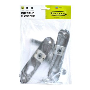 Защелка дверная с ручкой Птимаш ЗЩ1.45 черная