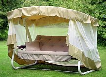 Качели садовые 4-х местные Саванна арт.с1454