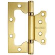 Петля накладная без врезки АЛЛЮР 100х75 2bb sbp 2,5мм матовая латунь 2шт.