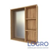 Шкаф зеркальный Калипсо 60 дуб золотой