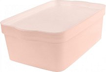Ящик 6л для хранения Keeplex Happy (32х21,1х11см) розовый зефир