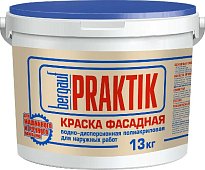 Краска фасадная полиакриловая Bergauf Praktik 13 кг Россия