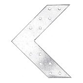 Соединитель угловой 145х145х35мм оцинкованный Соединитель угловой 145х145х35мм оцинкованный