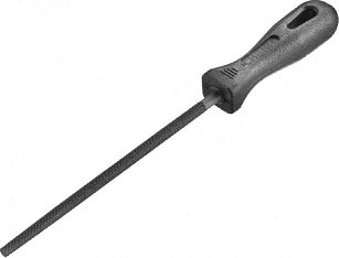 Напильник СИБИН круглый с пластиковой рукояткой, 200мм