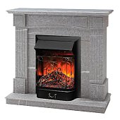 Электрокамин ANDREA GR-F714 STD/EUG серый мрамор c очагом MAJESTIC Электрокамин ANDREA GR-F714 STD/EUG серый мрамор c очагом MAJESTIC