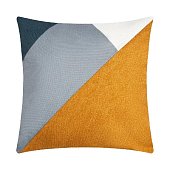 Чехол на подушку Этель Геометрия цв.серый/желтый 45 х 45 см
