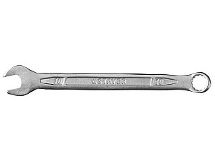 Ключ STAYER "Profi" гаечный комбинированный, Cr-V сталь, хромированный, 19мм