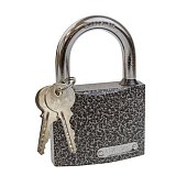 Замок навесной `ЧИБИС` CRS366 63 мм сталь,полимер покр,закал дуж(d=10,5),резин кольца,3 англ ключа