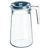 Кувшин PASABAHCE City 2000 мл, D105 мм, H248 мм с серой крышкой