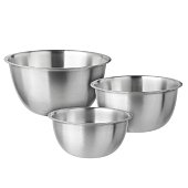 Набор салатников глубоких SATOSHI  3пр, 19-21-23см, 1500-2200-3000мл, нерж.сталь