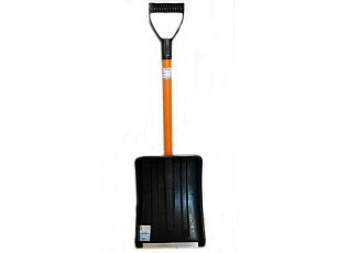 Лопата для уборки снега автомобильная черная 275х375мм черенок 610мм  АВТО