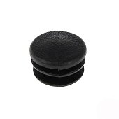 Заглушка внутренняя для трубы D25мм, черн.пластик, (4 шт) - пакет Tech-Krep