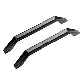 Ручка-скоба мебельная StahlBuro A109-128 2шт., BL матовый черный