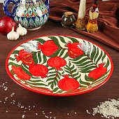 Ляган Риштанская Керамика "Гранаты", 33 см